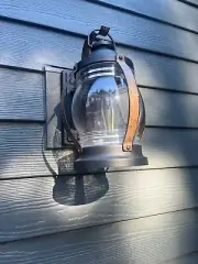 outdoor light fixture wall mount. Vintage black exterior light NEW home depot