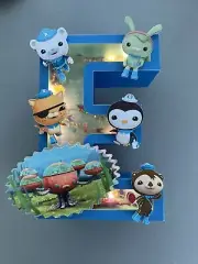 3D Letters Or Shakers. Octonauts thems. 3D Letters With Lights