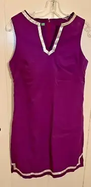 Fairway Fox Caroline Golf Dress Women CoolMax Fabric Purple Silver Trim Size 10