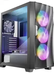 Antec DF700 Flux Dark League Mid-Tower Tempered Glass ATX Gaming Case W/ 5 Fans