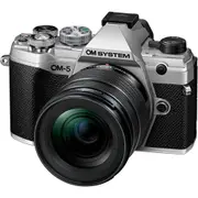 OM System OM-5 Silver Camera Kit w/ 12-45mm Lens