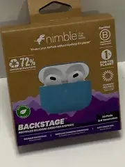 Nimble Backstage 72% Recycled Plastic Case for Apple AirPods 3rd Gen - Sea Blue