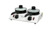 Electric 2 Pot Chocolate Melting Machine Butter Cheese Fondue Melter