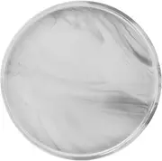 Sanbege 12" Large Ceramic Vanity Tray, Circle Perfume Plate Organizer, Jewelry Holder Dish, Non Slip Decorative Tray for Bathroom, Bedroom, Kitchen, Coffee Table (Marble Grey)