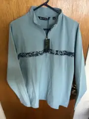 Travis Mathew Swell Season Quarter Zip Shirt Golf Performance Mens Medium $140