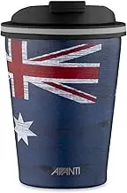 Avanti Go Cup Aussie Flag Double Wall Insulated Coffee Cup, 410 ml Capacity Blue