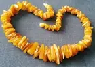 Natural Butterscotch Yellow Amber Necklace / Baltic Amber