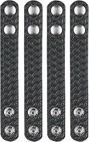 [Bianchi] 4-Pack 7906 Chrome Snap Belt Keepers