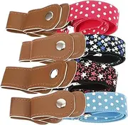 [Baluue] 4 pcs Elastic Waist Belts for Boys and Stretchy Belts with Patterns for Comfortable Fit for Daily Wear and School Uniforms