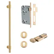 Helsinki Pull Handle 450mm Entrance Kit w Lock K/T