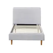 Bendigo Bed Frame -Queen - Fabric - Light Grey