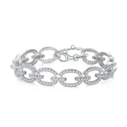 ANYCO Bracelet Custom Chunky Cuban Link Bracelet For Women Sterling Silver Designer Charm Layer Handmade Bangles