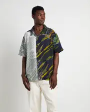 Coastline Short Sleeve Shirt in Black