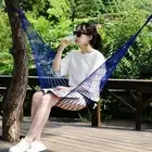 Rope Hammock Garden Beach Travel Sleeping Hammock Hanging Bed Swing Chair