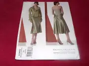 VOGUE AMERICAN DESIGNER #V2862-DONNA KARAN-LADIES SKIRT-JACKET PATTERN 18-22FF