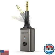 MaedHawk Portable Bluetooth 5.3 Wireless Audio Receiver, Rotatable 3.5mm Adap