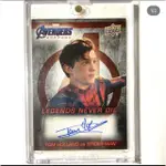 UPPER DECK 漫威 復仇者聯盟 終局之戰 蜘蛛人 親筆簽名卡 TOM HOLLAND 無面罩款 希少絕版