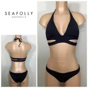 New. Seafolly black skimpy bikini. S/M. Retails $189