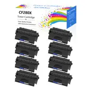 8PK CF280X Toner Cartridge for HP 80x LaserJet Pro 400 M401d M401dw MFP M425dn