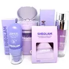 SHEGLAM Makeup Bundle Taro Powder Grip Primer Lock'd In Setting Spray Puffs New