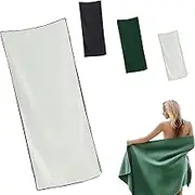 Towel with Magnet Corners,Magnet Towels for Surfers,Outdoor Magnetic Bath Towel,Quick-Dry Sand-Resistant Lightweight Thin Beaches Towel,Ultra Soft Microfiber Magnets Towels With Magnetics Closure(Whit