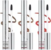 3Pcs Peel Off Lip Liner Stain 3 Colors Long Lasting Lip Tint Liner Tattoo for Women Girls Detachable Waterproof Transfer-proof Matte Lip Gloss,Highly Pigmented Color Finish Lip Tint Stain (B, M)