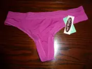 NWT HONEYDEW THONG PANTIES MICKI MICRO NYLON /SPANDEX 86209 STELLAR ROSE S