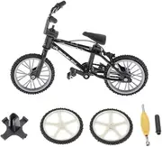 JWQFBC Mini Desk Gadget BMX Models Finger Board Bike Gift, Black, 11x5x8cm