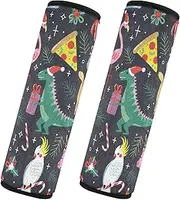 Car Seat Belt Pads 2 Piecing Soft Car Seatbelt Shoulder Cover Camera Bag Strap Cover Car Accessories for Adults Child Kids S Christmas Animals