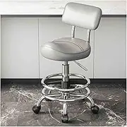 Saddle Stool,PU Leather Rolling Stool,Adjustable Rolling Stool 20.8"-28.7" Ergonomic Stool Chair,for Salon Spa Tattoo(D)