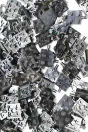 20 Lego Black ,2x2 Plates With Double Axle inv 278