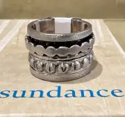 NWT Sundance Catalog Silver “Sweet Spin Ring” Size 6 $148