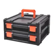 Tactix 2 Piece Modular Storage Organisers And Storage Rack