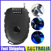 Motorcycle Helmet Lock Motorbike Cable Lock Anti-theft Resettable Helmet Locks