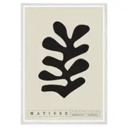Galrie Henri Matisse Bold Black Cutout Art Print Modern Minimalist Decor, White Frame, A4 21 x 30cm (8 x 12inch)