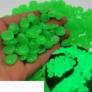Glow in The Dark Rocks - 1200pcs Luminous Stone Glow Pebbles for Garden, Luminous Pebbles for Walkways Outdoor Decor, Decorative Stones Glow in The Dark Rocks (Color : Green 2)