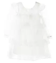 [Petite Amalie] Petite Amalie Floral tulle dress Y 14 white