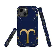 For Apple iPhone 13 mini Case, Armour Back Cover, Aries Sign