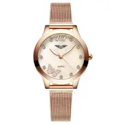 Ladies Wristwatch Synthetic Sapphire Glass Fashion Women Dress Watch Betterfly Stye