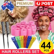 Self Grip Hair Rollers Cling Hair Curlers Rollers Hairdressing Curlers AU