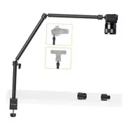 VIJIM LS08 Flexible Overhead Camera Mount Desk Stand, Webcam Stand Microphone