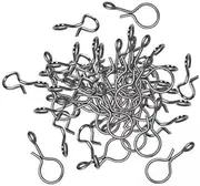 Generic 2X 50 Pieces Fly Fishing Snap No Knot Snap Lure Connector Quick Change for Fishing Clips Fresh Water Water Jigs Bait Accessories