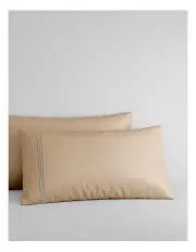 [Sheridan] 1200TC Palais Lux Pillowcase Pair in Almond