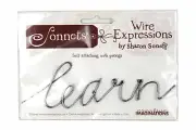 Sonnets Wire Expressions "LEARN" by Sharon Soneff - Scrapbooking Craft Art