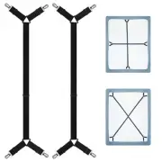 Sheet Keeper Straps Bed Sheet Holder for Corners Bedsheet Stays Suspender Cli...