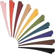 Dilunave Duckbill Clips, Hair Clips for Styling, Alligator Hair Clips, Colorful Plastic Duckbill Alligator Hair Barrettes Pins for Women and Girls