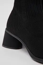 Kiara TENCEL® Black textile boots for women