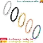 5PCS Hinged Clicker Rings for Nose, Ear, Lip Piercing Jewelry Sleeper Hoops