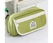 Cute Panda Pencil Case Large Capacity Pencil Pouch 3-Layer Durable and Easy to Clean Zipper Pocket Bag with Handle Dewsign Office Organizer Gift