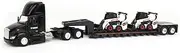 [ERTL] 1/64 Peterbilt 579 Truck with Lowboy Trailer & 2 Bobcat S76 Skid-Steer Loaders, 2022 NTT'NC Show Exclusive, Ages 14+